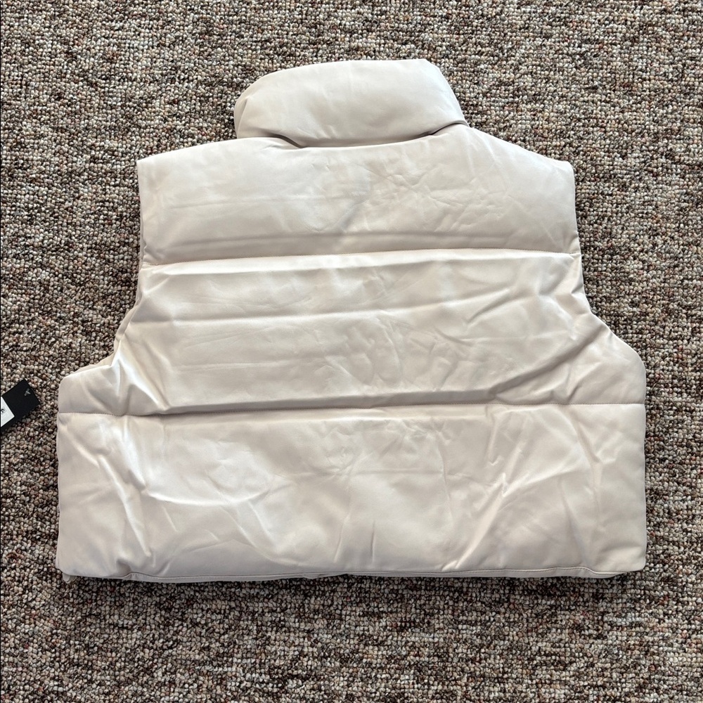 NWT faux leather vest - Picture 8 of 9